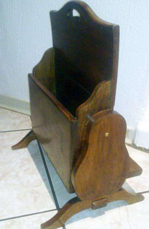 Old Magazine rack - double sided - lovely piece!